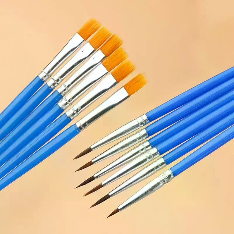 130/180/200pcs Children's Nylon Digital Oil Painting Pen Graffiti Coloring Paint Drawing Line Hook Pen
