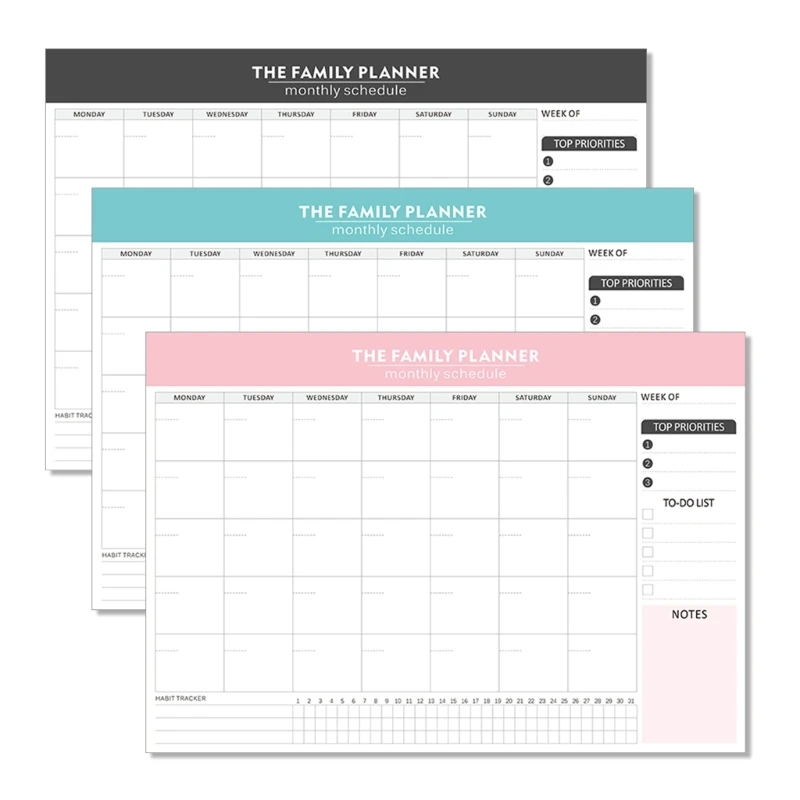 Weekly Planner Academic Planner Notebook 52 Sheets Writable for Student Teacher