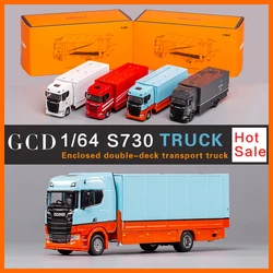 GCD 1:64 S730 Double Deck Gull Wing Tow Truck Diecast Model Car