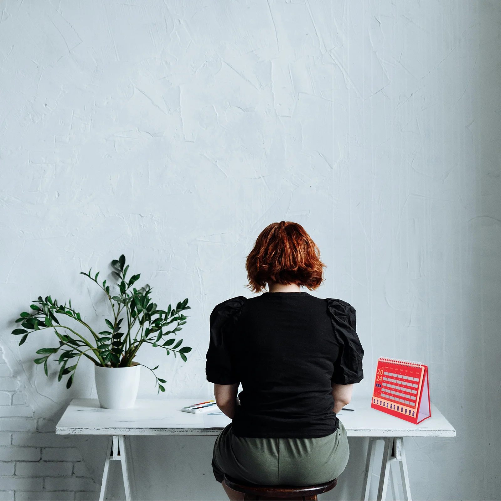 خدش أجندة مكتبية /رزنامة مكتبية 2025 شهري الوجه الوقوف أجندة مكتبية /رزنامة مكتبية مخطط يومي مكتب المنزل المدرسة المنظم مملكة #5