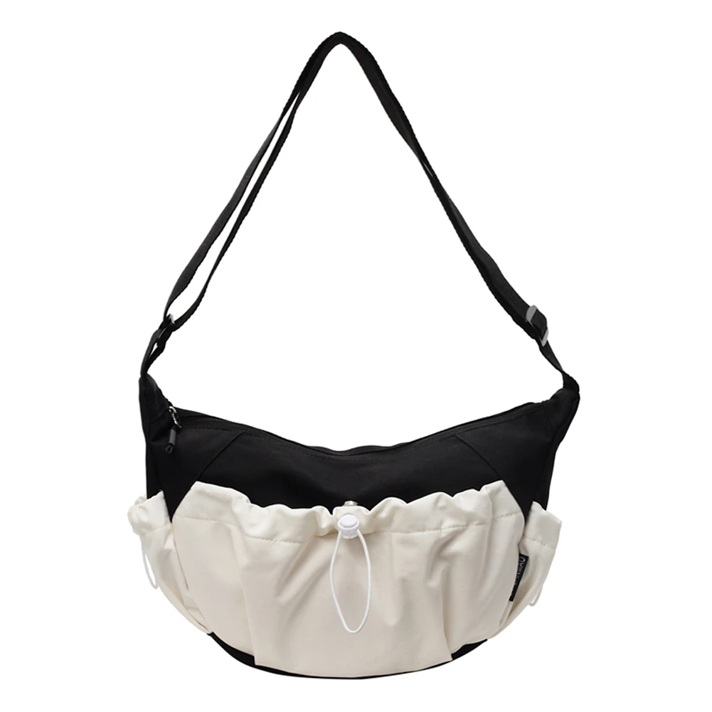 

Canvas Shoulder Bag Contrast Color Crossbody Bag Cute Hobo Bag for Women