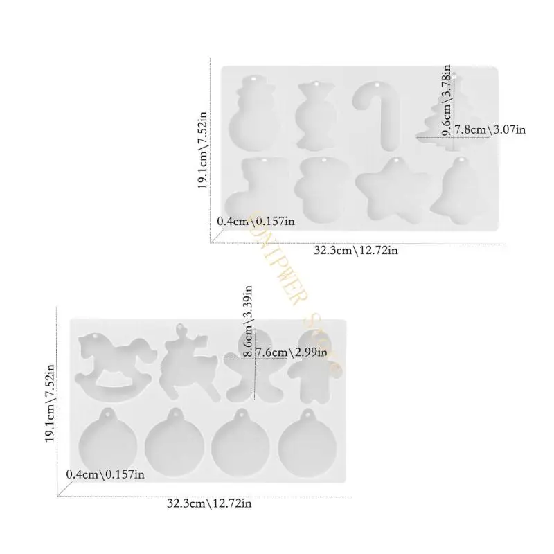 قالب رجل ثلج من السيليكون قابل لإعادة الاستخدام أداة خبز عيد الميلاد لصنع شموع مكعبات الثلج D08E #6