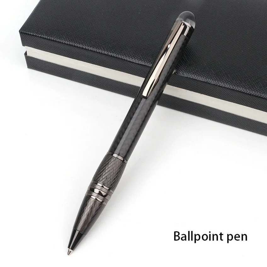 Luxury Carbon Fiber MB Ballpoint Pen Ultimate Business Rollerball Fountain Pen for Writing Luxuris Gift Stationery School Suppli