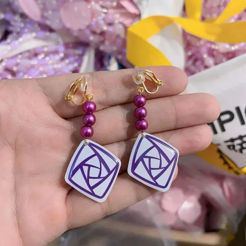 فيلم أتمنى آشا تأثيري حلي المرأة الأرجواني فستان طويل قلادة أقراط شعر مستعار مجموعة كاملة الفتيات آشا الأميرة فستان بتصميم حالم هالوين