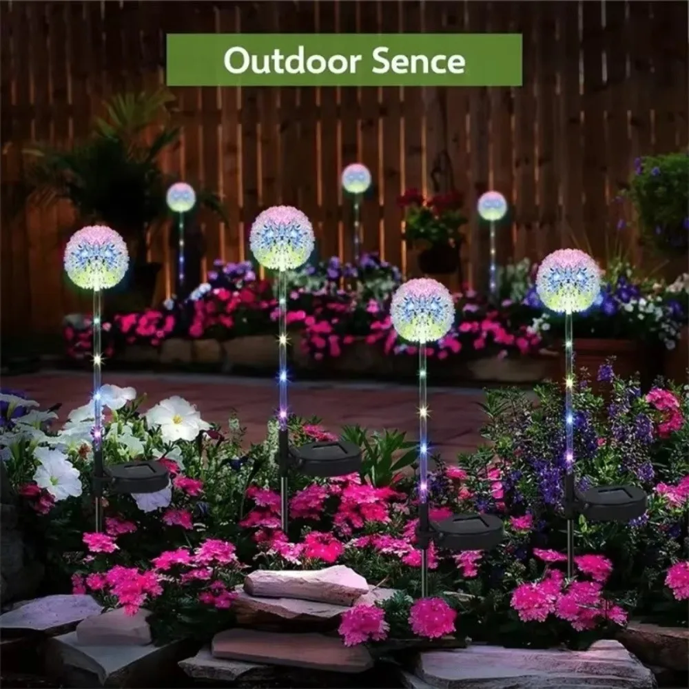 1/3 Heads Solar Outdoor Lights Solar Powered Energy Saving Solar Yard Lights LED Light Source Waterproof