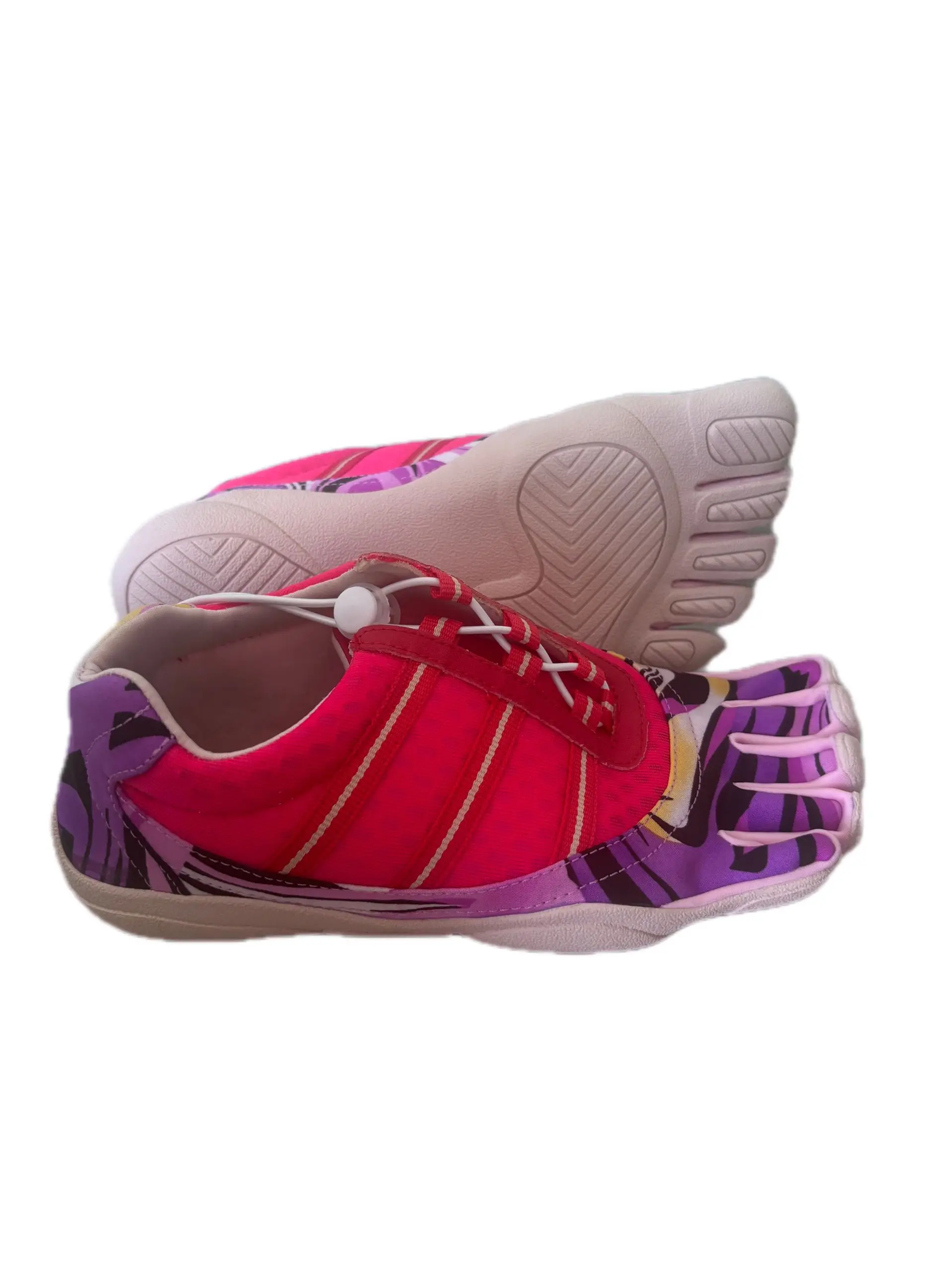 Outdoor Women's Pink Camouflage Five Fingers Shoes Walking Running Shoes Breathable Quick Drying Lightweight 5 Toes Sneakers