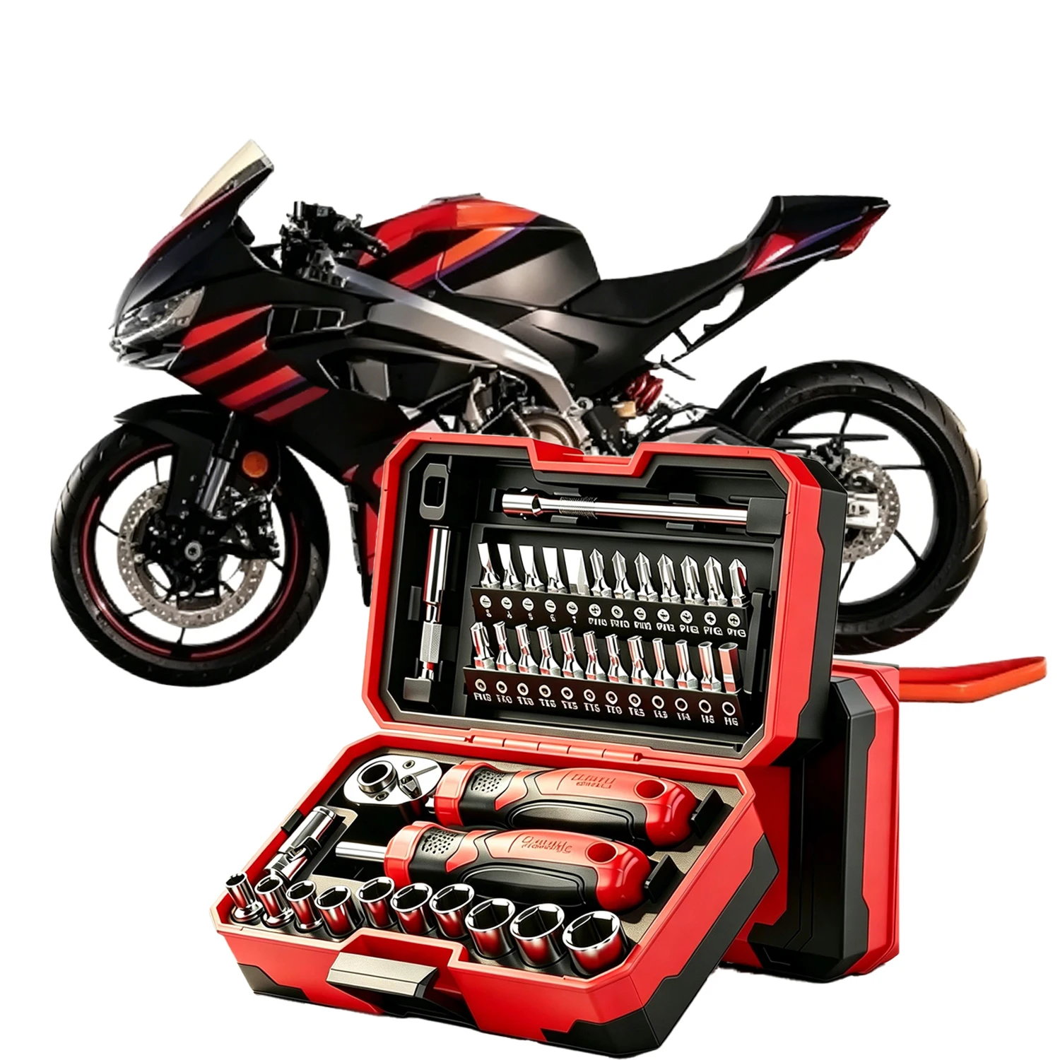 

40pcs Household Mechanical Tool Kit for Car Maintenance Metric Hexagonal Socket Imperial Ratchet Wrench Set