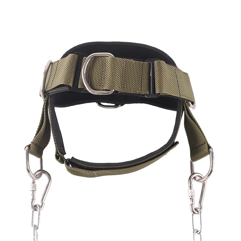 Weight Lifting Head Neck Straps,Nylon Cap with Chain,Increases Neck Core Strength,Neck Harness,Neck Trainer for Home