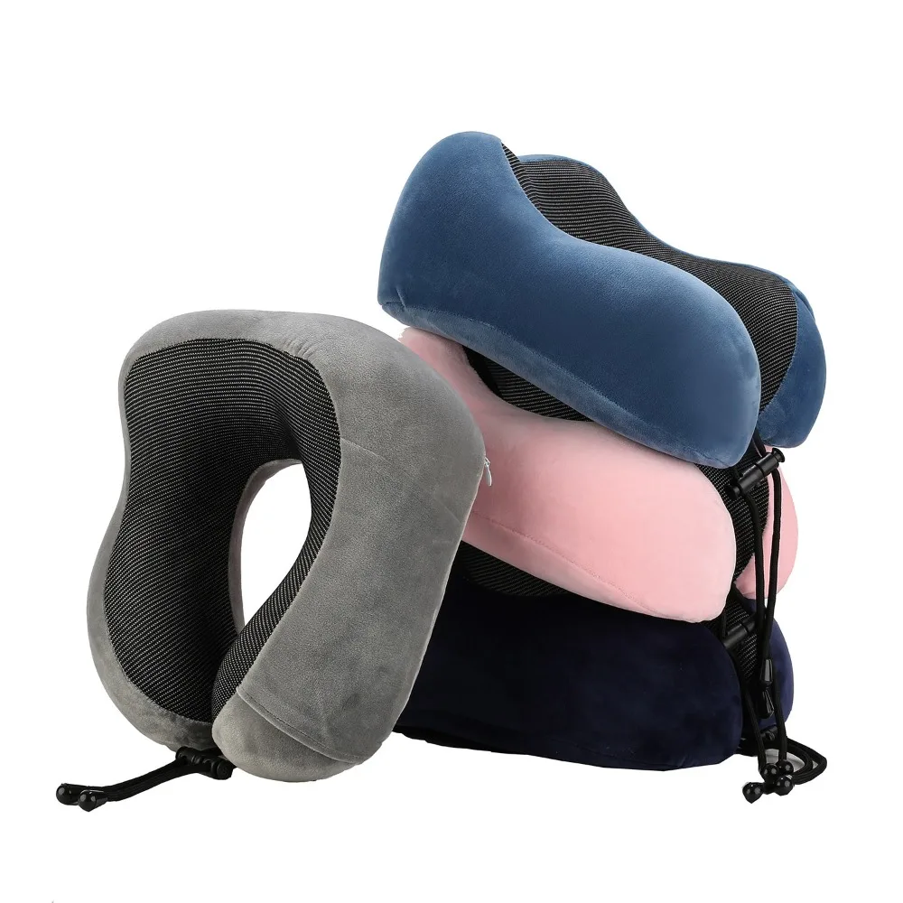 Memory Foam Cushion Without Carry Bag Travel essentials U Shaped Pillows Travel Pillow Neck Protect Neck Support