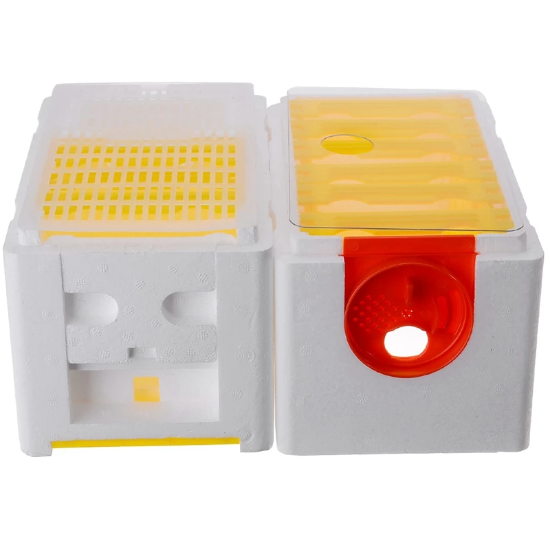 2X Honey Beehive Frames Beekeeping Box Bee Hive King Pollination Box Bee Mating Copulation Box Beekeeping Equipment