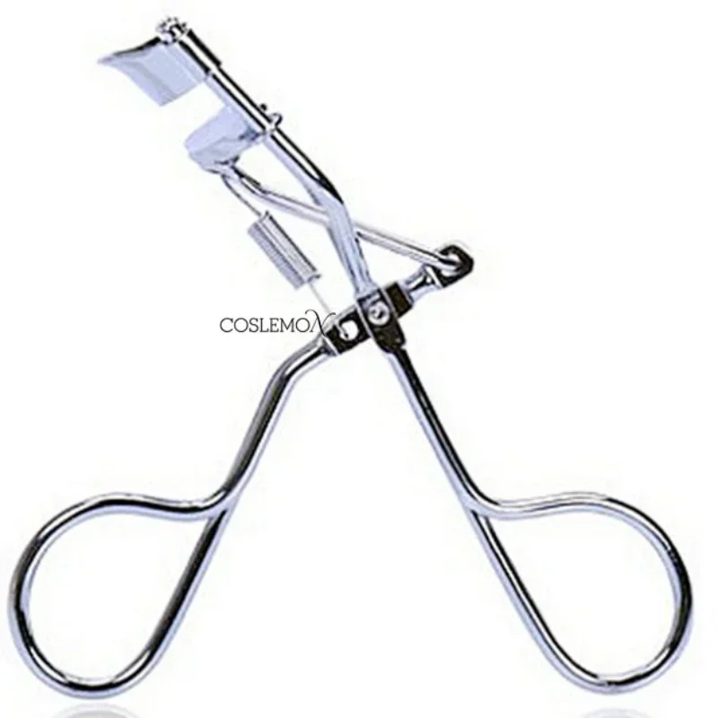 1pc Eyelash Curler Stainless Steel Eyelash Curler with Rubber Strips Natural Curly Applicator Cosmetic Beauty Makeup Tool