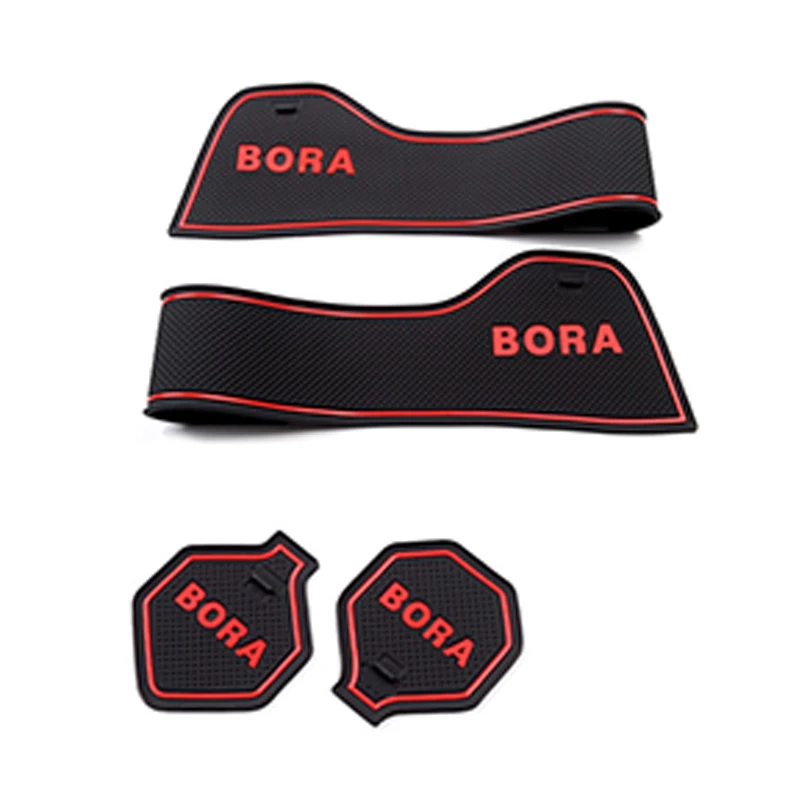 13 pcs Car rubber anti-slip mat coaster Door Slot Mat Set For Toyota Corolla dual-engine 2019 2020 2021 accessories