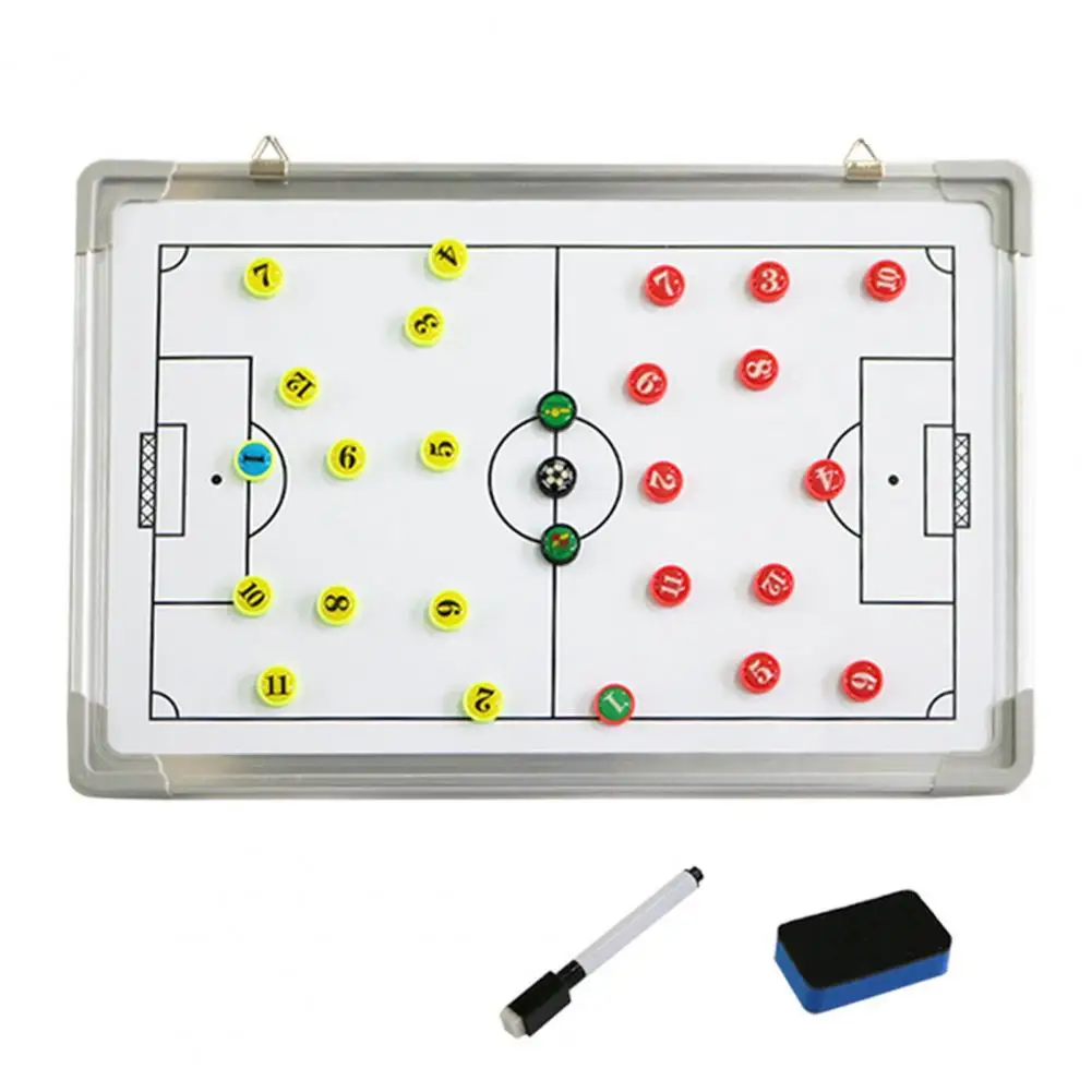 Magnetic Erasable Board Professional Soccer Coaching Scoreboard Set with Erasable Pen Board Ideal for Football