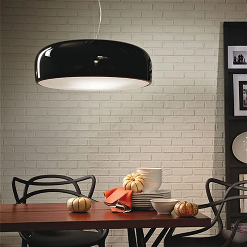 

Smithfield Pendant Lamp Simple Black white Lights designer italian lamp Creative Study Bedroom Indoor Home dining hanging lights