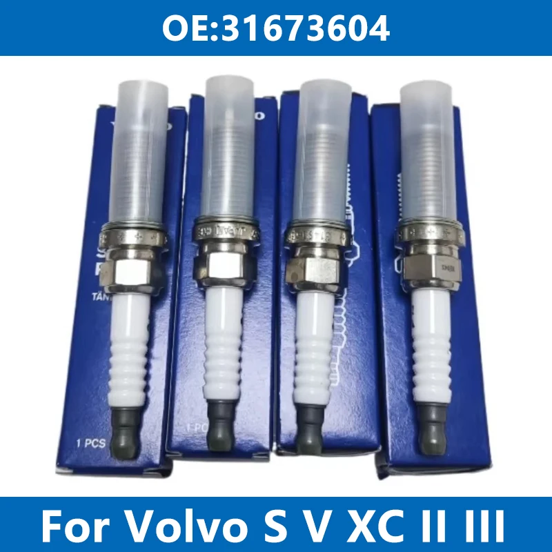 4 Stück Auto-Zündkerze 31673604 ZXE24HLR Für Volvo S60 S80 S90 V40 V60 V70 V90 XC40 XC60 XC70 XC90 T2 T3 T4 T5 T6 T8 Hohe Qualität
