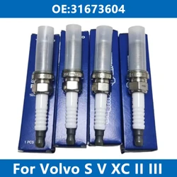 4Pcs Car Spark Plug 31673604 ZXE24HLR For Volvo S60 S80 S90 V40 V60 V70 V90 XC40 XC60 XC70 XC90 T2 T3 T4 T5 T6 T8 High Quality