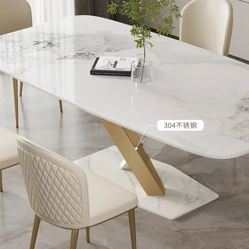 Design Coffee Dining Tables Marble Modern Kitchen Luxury Nordic Living Room Dining Tables Tavolo Pranzo Home Furniture SR50DT