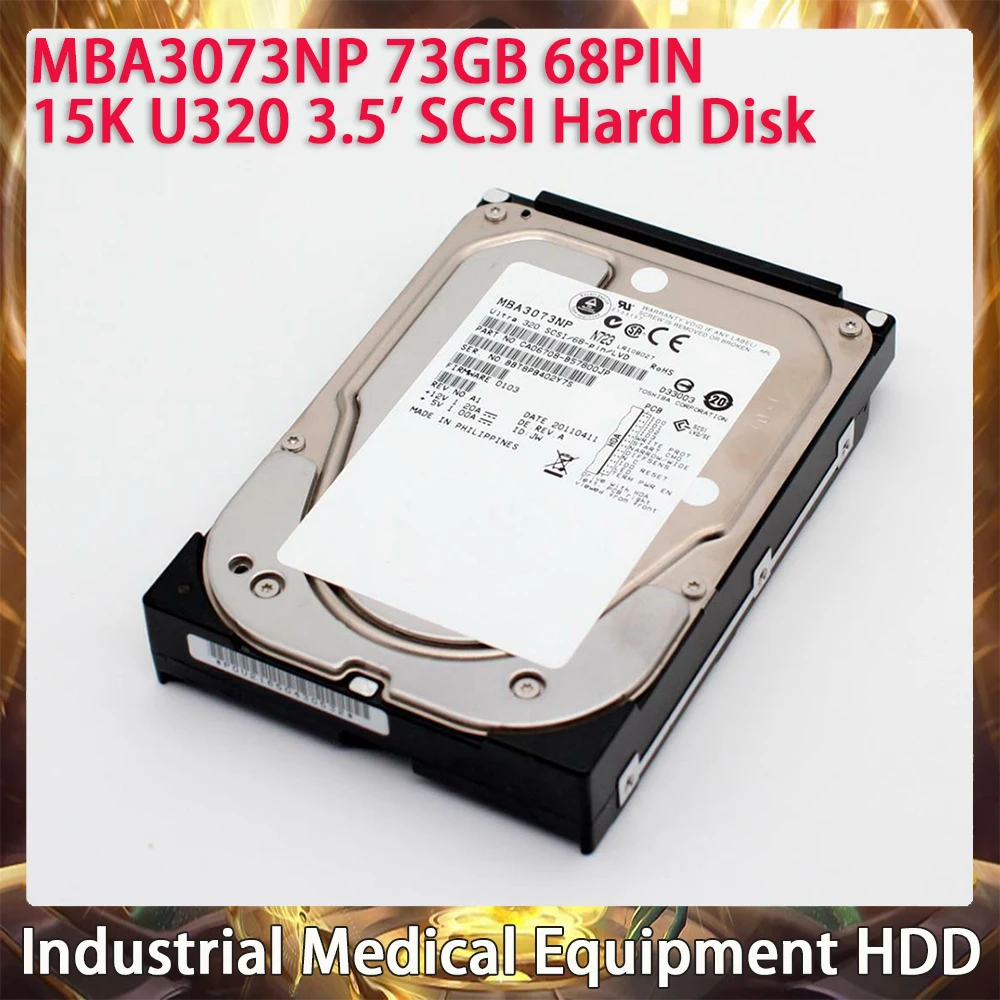 MBA3073NP 73GB 68PIN 15K U320 3.5' SCSI Hard Disk For Fujitsu Industrial Medical Equipment HD