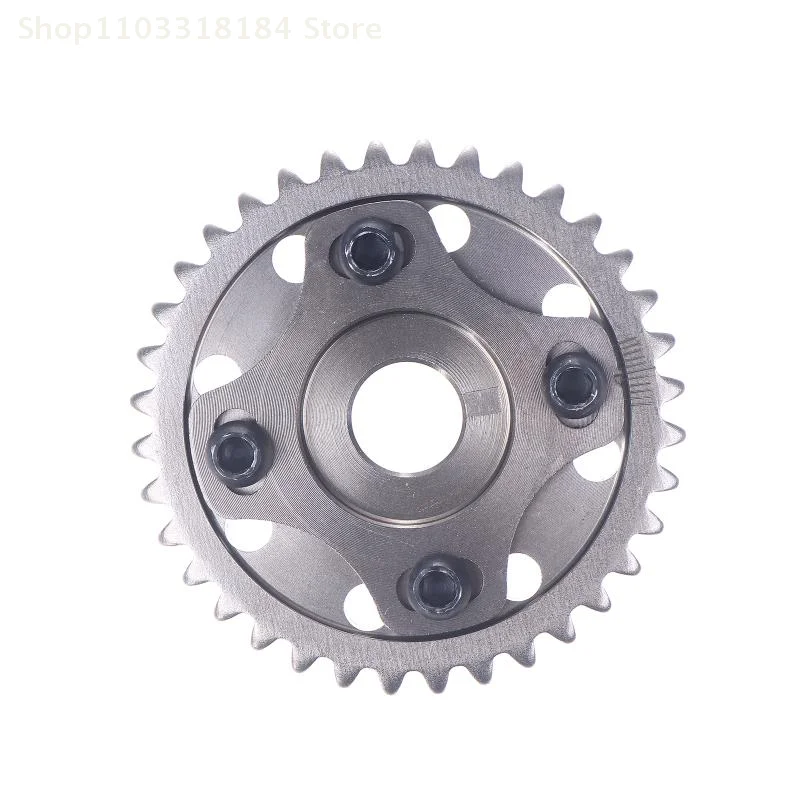 Gear Camshaft 4-Sekrup 36-Gigi Untuk Fino/Mio/Sporty/Wave125 – Kompatibel Dengan Mesin 4-Katup, Dilengkapi Penanda Derajat Gesekan