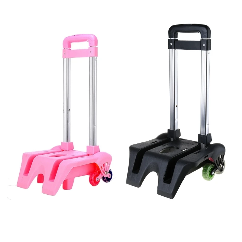 

Foldable Pulling Rod Cart Aluminum Alloy Children Luggage Bag Roll Cart Adjustable Go Shopping Camping Hiking Portable