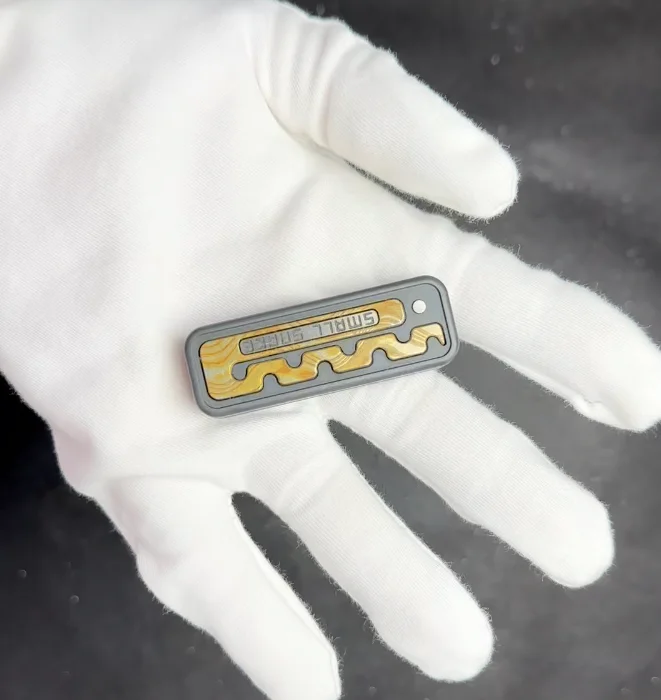 تستخدم EDC آلام الدماغ ثعبان صغير 1.1 الزركونيوم mokume المنزلق دفع الضغط اللعب #1