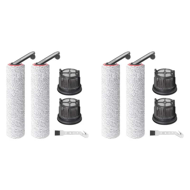 AC88-2 Set Roller Brush And Hepa Filters For Dreame H14 Wet And Dry Vacuum Cleaner Replacement Accessories
