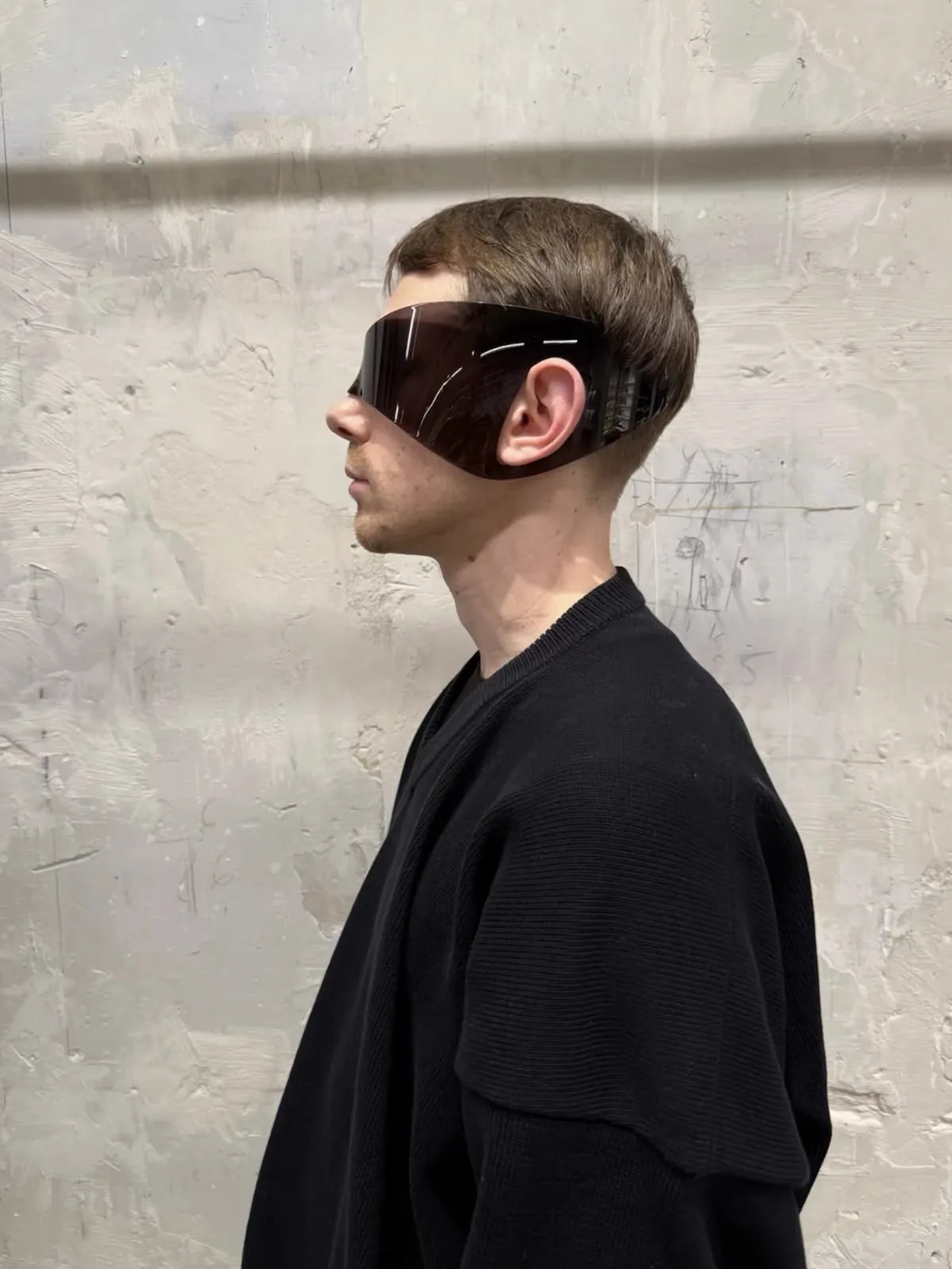 Y2K Luxury Brand Designer Oversized Rimless Sunglasses Women For Men Vintage Punk Sun Glasses Bird Nose Masked Cyberpunk Goggle - view 4