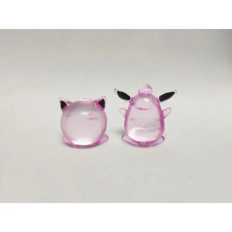Figur Pokemon Boneka Jigglypuff Wigglytuff Model Transparan Ornamen Aksesori Mainan Anak-anak