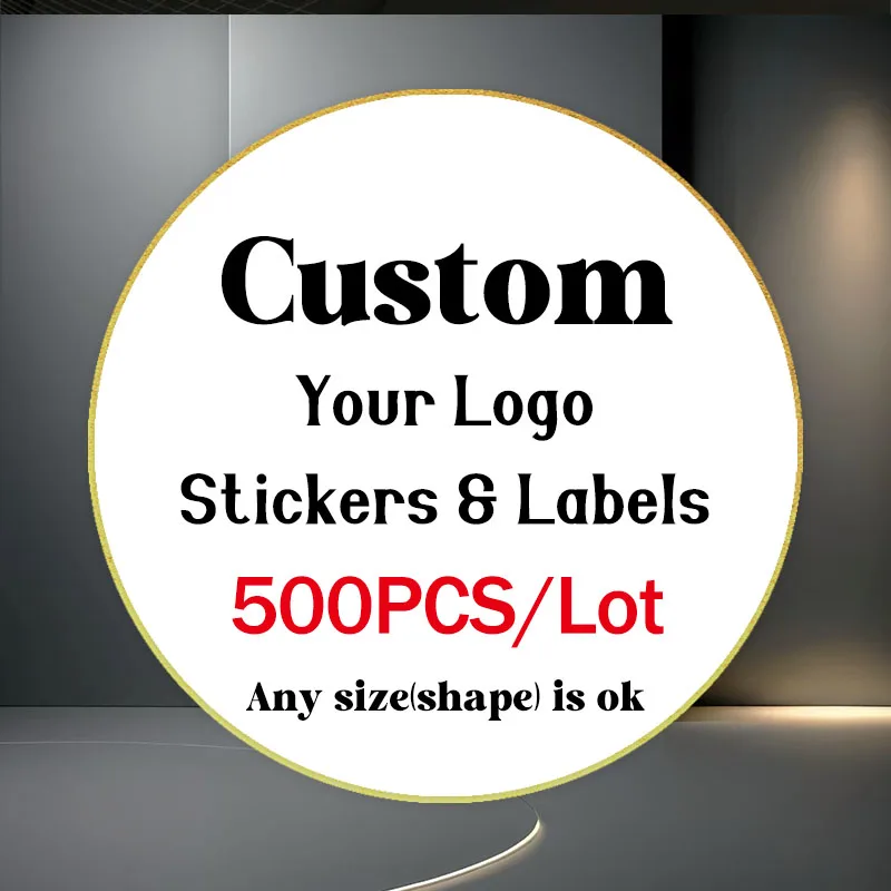 

Custom Stickers Personalized Logo Round Self Adhesive Waterproof Packaging for Small Business Wedding Gift Thank You Stickers
