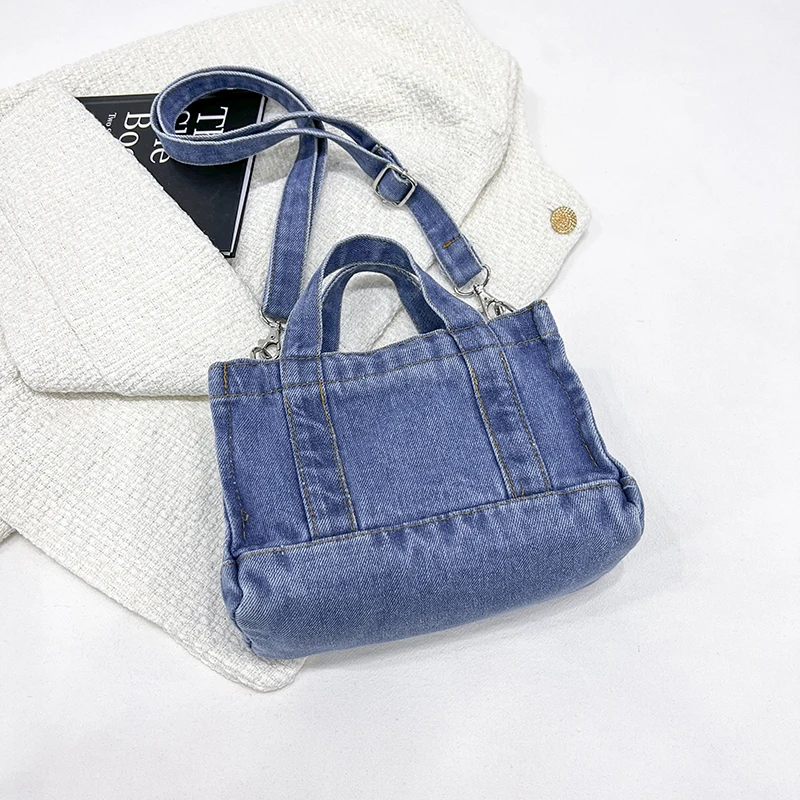 Four seasons universal casual fashion trend all-in-one denim bag