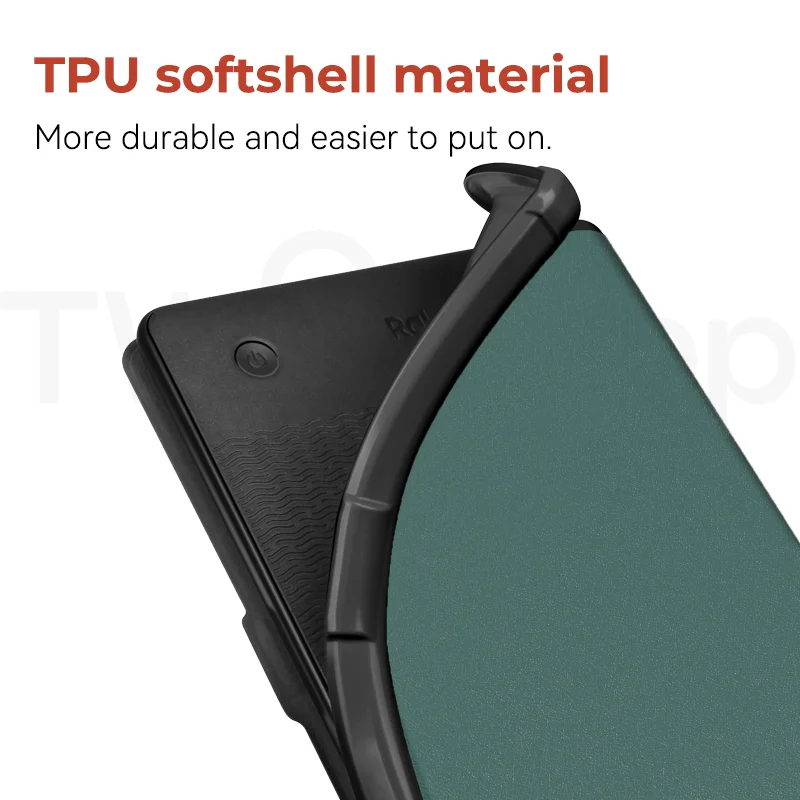 Twosheep 6-inch Case for Kobo Clara BW Clara Colour Clara 2E TPU Magnetic Flip Auto Wake Sleep TPU soft Cover Vintage Book Style