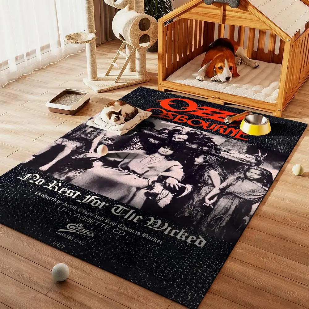 

Singer-O-Ozzy Osbournes Floor Mat Diatom Bath Mat Absorbent Quick Dry Non-Slip TPR Backing Soft Plush Draining Rugs