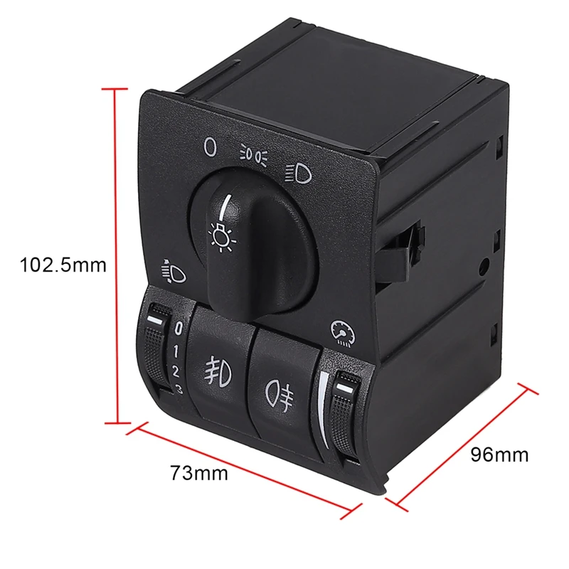 Auto Main Light Switch Headlight Fog Lamp Main Light Switch Control 6240097 90437440 for Opel Astra G Zafira A