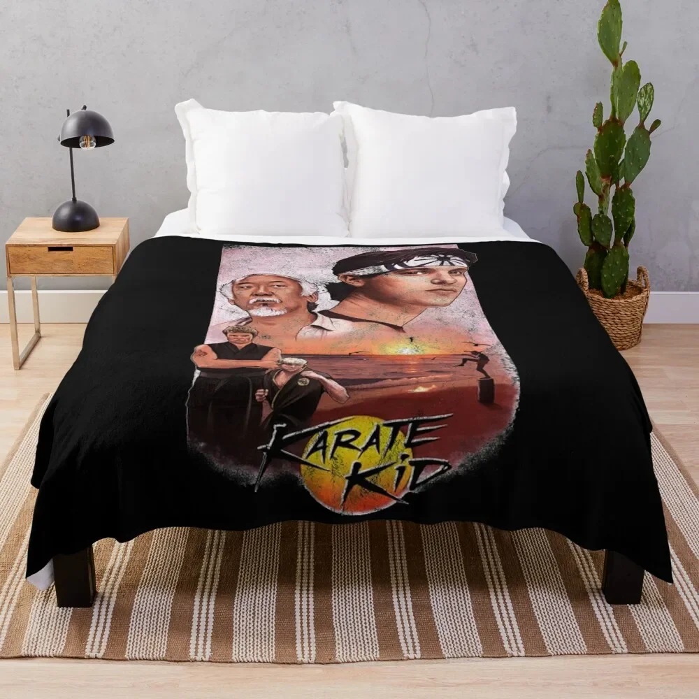 

Karate kid design Throw Blanket Plush Fuzzy Cozy Blanket for Couch Sofa
