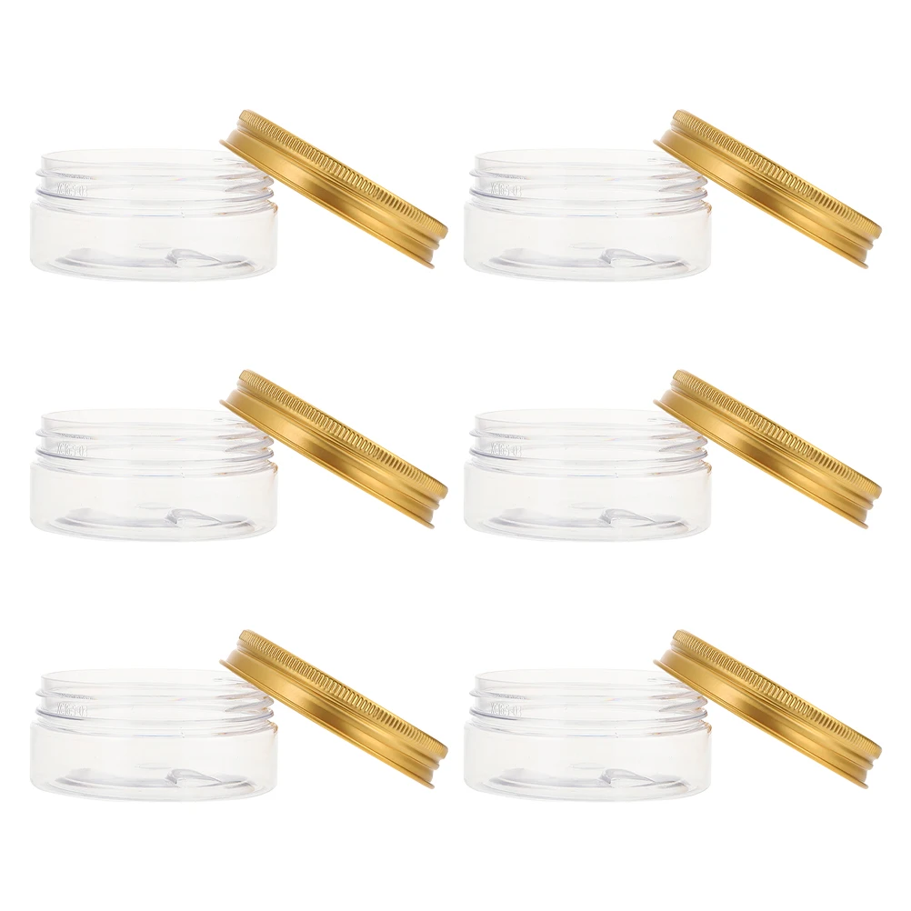 

6pcs Compact Portable Leak-Proof Refillable Cream Bottles Travel Lotion Containers Empty Makeup Packaging Storage
