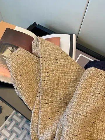 KUSAHIKI Moderiktiga Paljett-Tweed Kausala Byxor Höst Vinter Dambyxor 2023 Mode Hög Midja Eleganta Koreanska Långbyxor 10 best sales tweedbyxor - №7