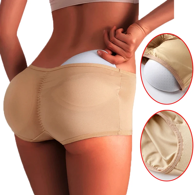 Niedrig geschnittene Po-Former-Höschen für Damen, sexy Hüftverstärker-Shapewear, Push-Up-Höschen, Body Shaper, gefüllte Unterwäsche mit Po-Effekt.