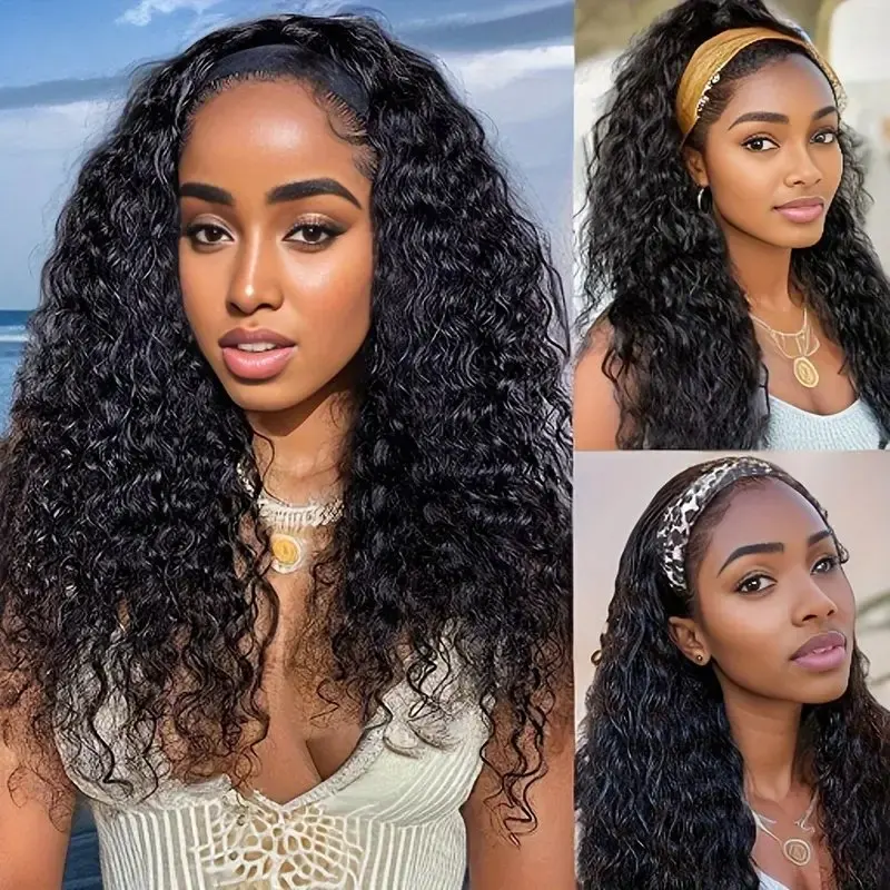 Rosabeauty 250 Density Deep Wave 13x4 HD Lace Front Human Hair Wigs 5X5 Preplucked Glueless Ready To Go Curly Wig 40 Inches