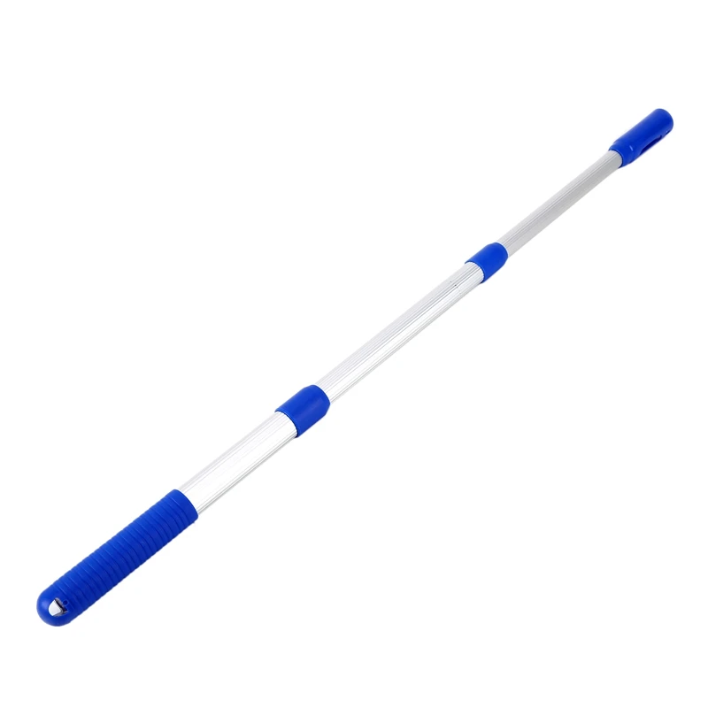 

45 Inch Telescopic Swimming Pool Pole 3-Section For Leaf Skimmer Mesh Rake Net Grip Handle For Swimming Pool Cleaning