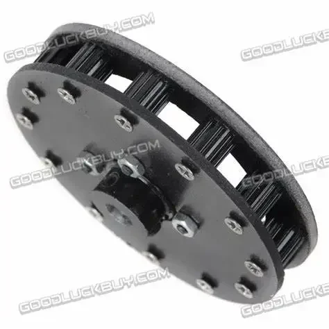 DIY Aerial PTZ Pan/Tilt/Zoom Gimble Mount Gear Rubber Belt Synchronous Wheelset