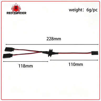 Magnetic Snap-on Jr 1-to-2 Y Cable Extension Cord - Quick Assembly & Disassembly Magnetic Extension Cord for Convenient Connecti