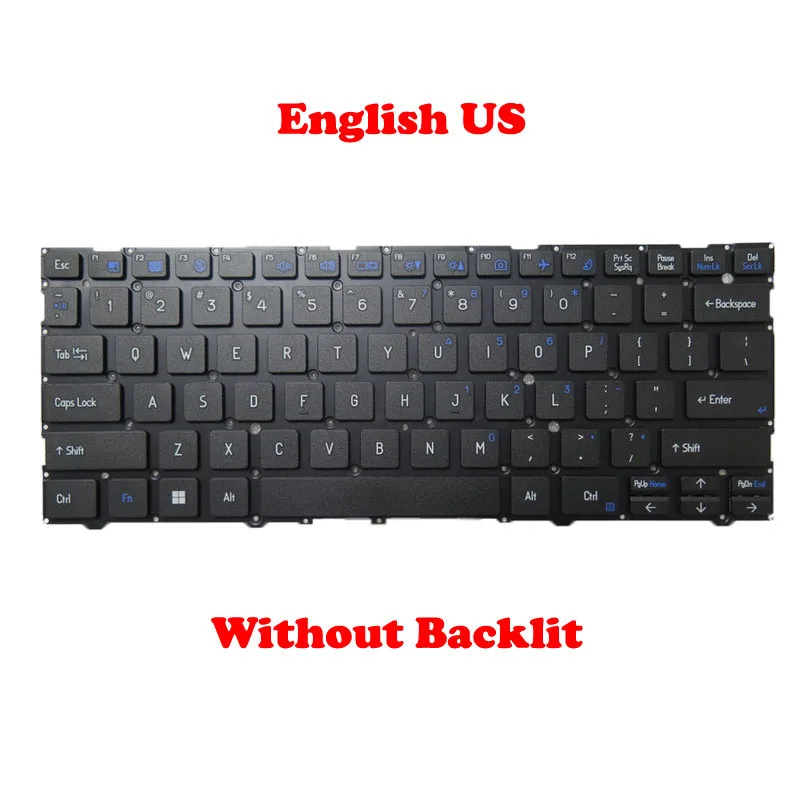 Imagem -02 - Teclado Retroiluminado para Gigabyte u4 Intel 11th Gen u4 ud ud Ud-ax201ngw Ud50au823so Ud70s1823so Inglês Eua Reino Unido