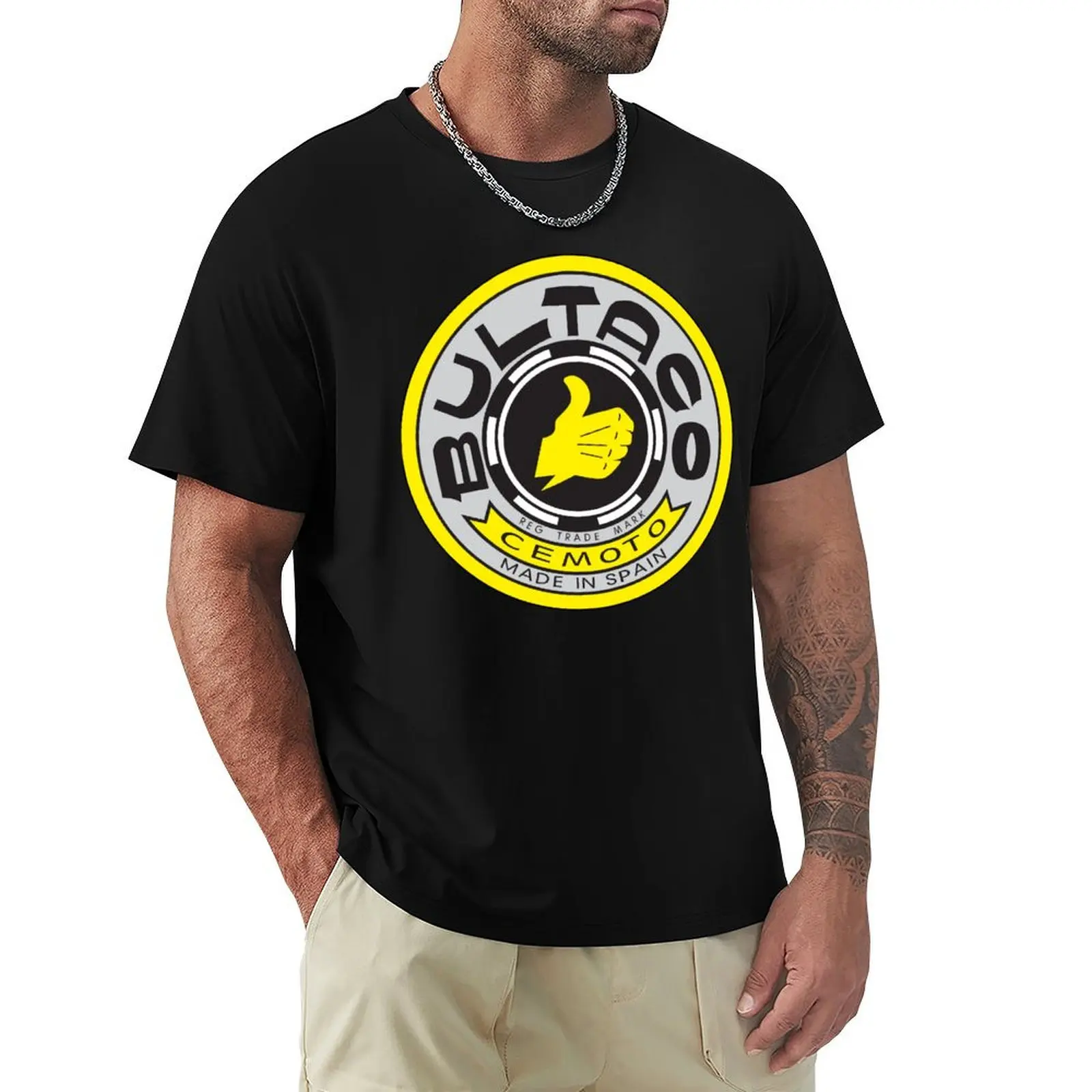 

BULTACO LOGO YELLOW T-Shirt animal prinfor boys Personalized t-shirt Man t-shirt mens graphic t-shirts anime