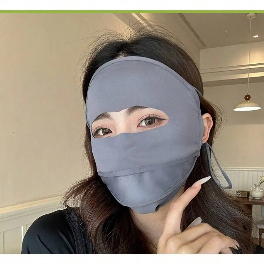 

UV Protection Full Face Mask For Adults, Sun Shield Mask For Hiking Cycling Outdoor