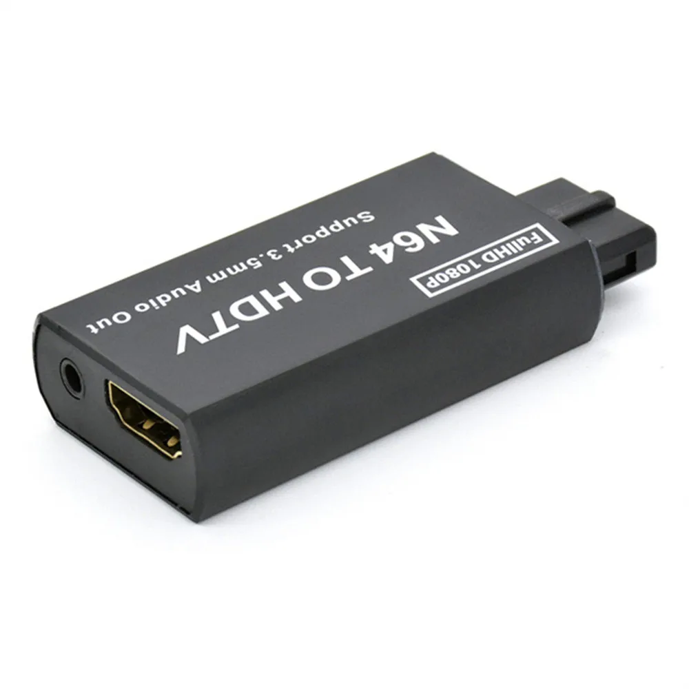 Adaptador convertidor compatible con consola de juegos N64 a HDMI, Plug and Play para adaptador HDMI SNES/NGC/SFC con salida de Audio de 3,5mm