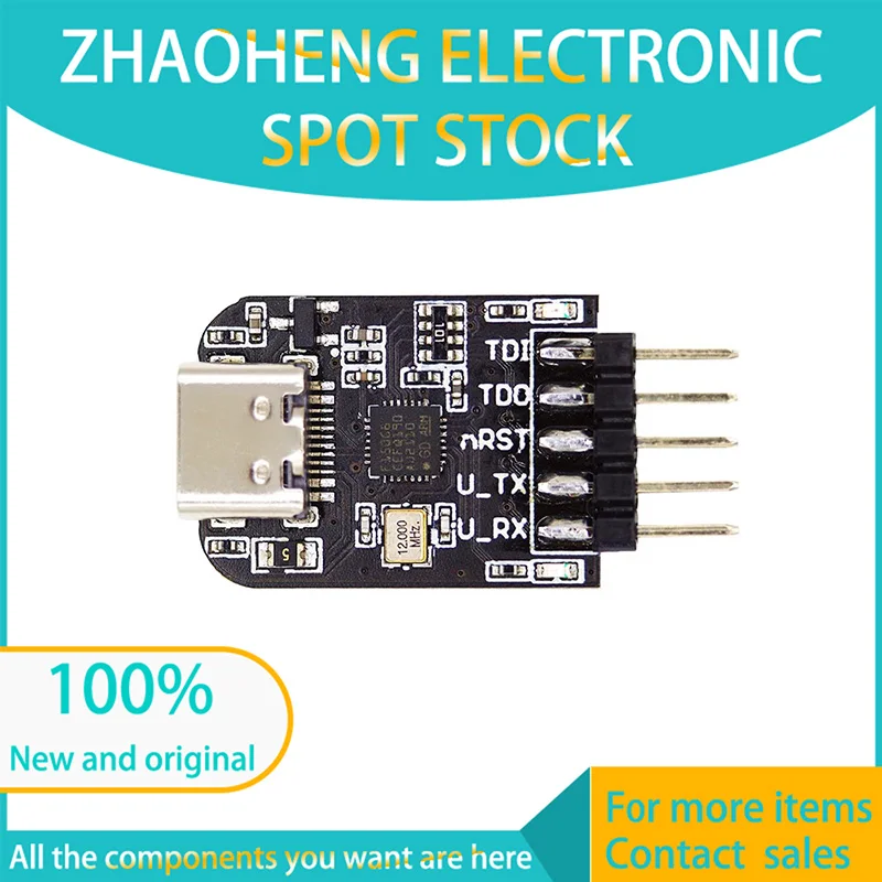Mini DAPLink Debug Probe TYPE-C STM32 NRF51/52 ARM Cortex-M MCU JTAG/SWD/CDC المنفذ التسلسلي/برنامج السحب والسقوط Keil/IAR OpenOCD