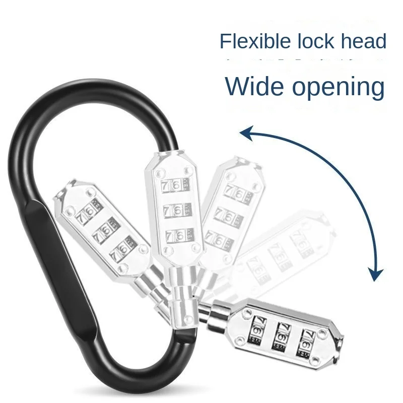 Multifunctionele Code Slot Hangslot Rugzak Helm Universele Sleutelhanger Automand Gesp Hanger