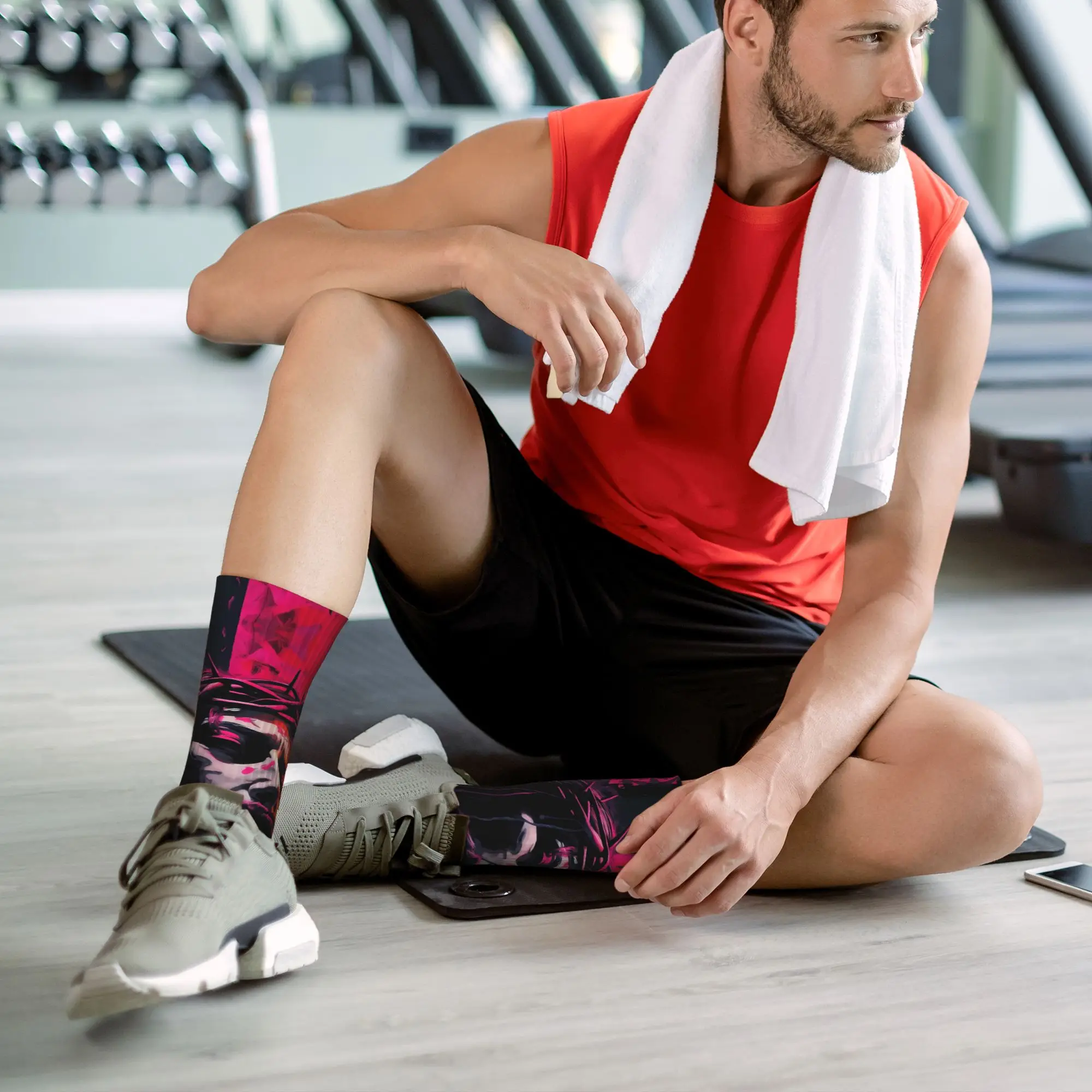 ج مجردة المشارك جوارب تصميم Kawaii الجوارب الشتاء المضادة للانزلاق الجوارب الكبار الرجال تسلق الجوارب الناعمة الدافئة