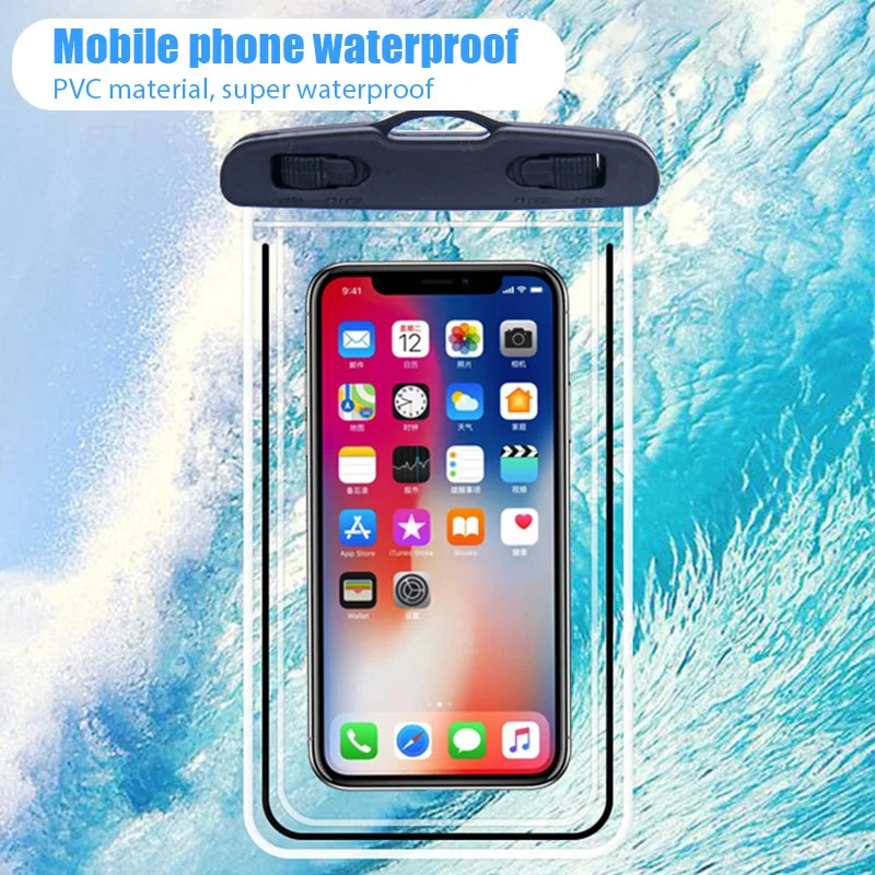 Waterproof Swimming Bag Phone Case For iPhone Xiaomi Samsung Realme OPPO ViVO Honor Oneplus Underwater Mobile Phone Cover