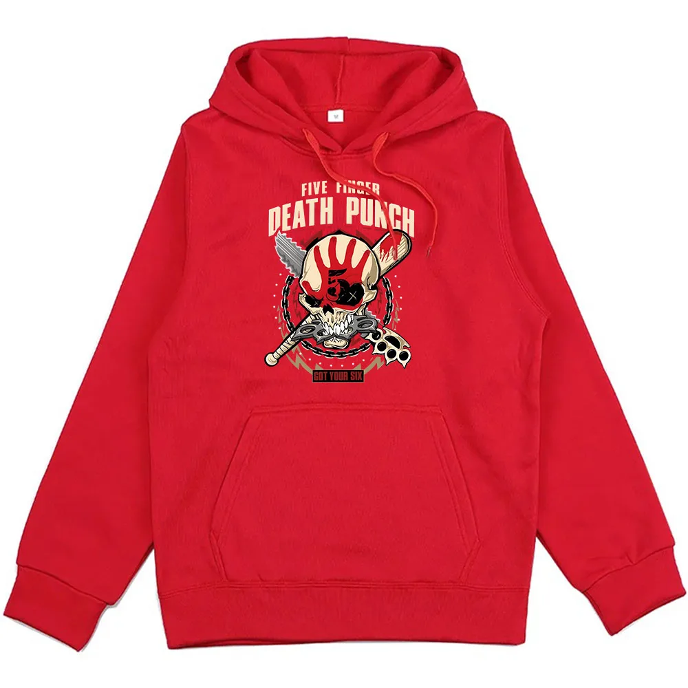 Winter Unisex Streetwear 5FDP Five Finger Death Punch Hoodies Band Heavy Mental Style Sweatshirts Casual Men Women Sudaderas